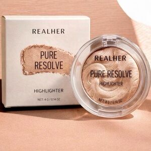 New RealHer Resolve Highlighter; 4g in Box - color: champagne